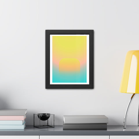 Sunrise 1 - Abstract Gradient Framed Posters - Modern Wall Art for Home Decor