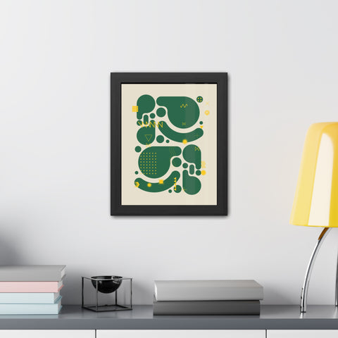 Kinta 5 - Modern Abstract Framed Poster for Stylish Home Decor