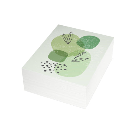 Green Botanical Greeting Card — Abstract Greeting Card - Illustrated, Beautiful, Modern