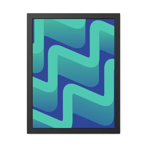 Abstractica 3 - Abstract Waves Framed Poster | Modern Home Decor | Vibrant Wall Art