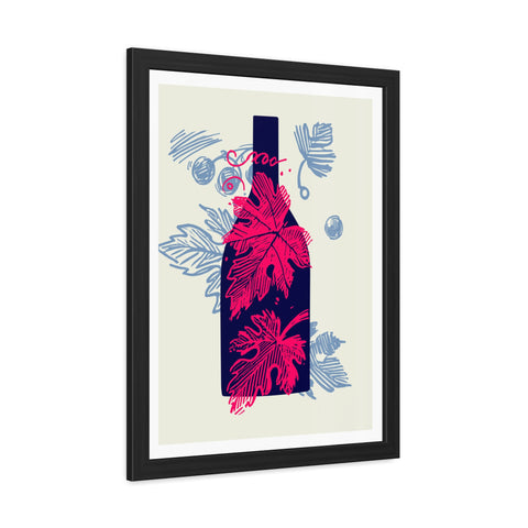 Wine Country 8 - Elegant Framed Poster with Wine Motif - Perfect for Home Decor and Wine Lovers