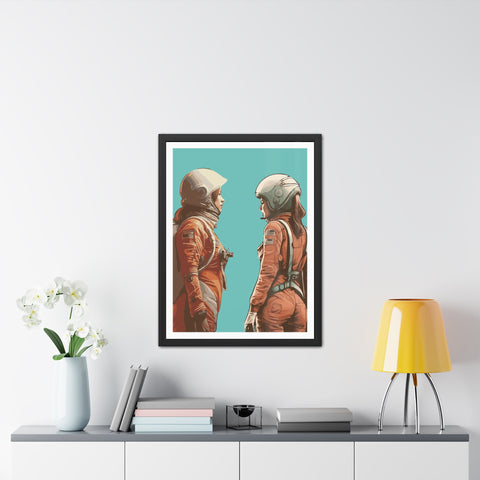 Astrum 4 - Astro Team Framed Poster - Inspirational Space Art for Home Decor