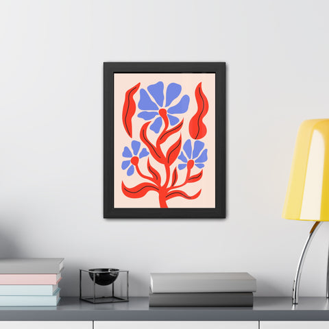 Marinda 7 - Vibrant Floral Art Framed Poster - Modern Home Decor