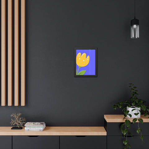 Childrana 5 - Bright Yellow Flower Framed Poster - Cheerful Home Decor for Spring Celebrations