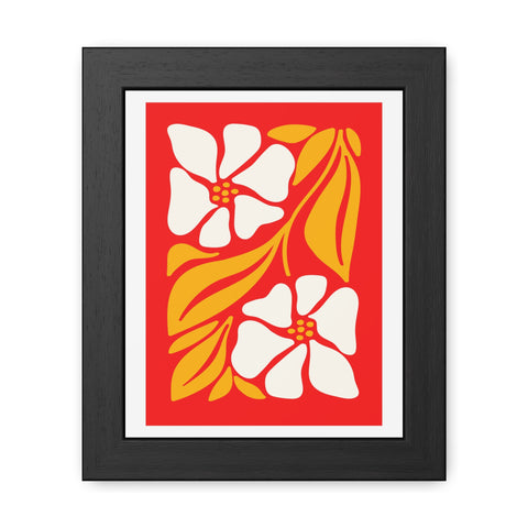 Natural Formation 12 - Vibrant Floral Framed Poster - Retro Home Decor