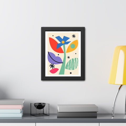 Kurian 11 - Vibrant Floral Framed Poster - Modern Wall Art for Home Décor