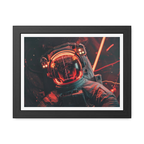Kev - Cosmic Astronaut Framed Poster - Sci-Fi Wall Art for Space Enthusiasts