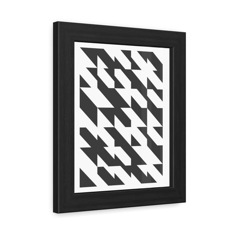 Gridline 1 - Modern Geometric Framed Poster - Monochrome Wall Art for Home Décor