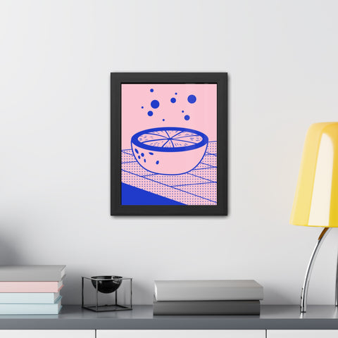 When life gives you lemons 7 - Modern Framed Poster - Vibrant Fruit Bowl Artwork for Home Decor