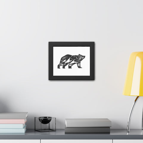Mountain Bear - Framed Poster – Nature-Inspired Wall Art for Outdoor Enthusiasts