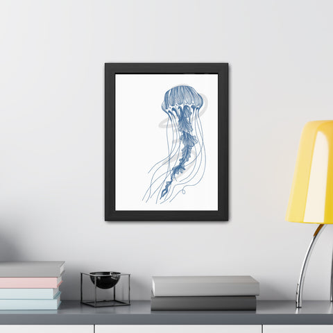Marine Life 3 - Coastal Crab Framed Poster - Nautical Wall Art for Ocean Lovers, Beach Decor