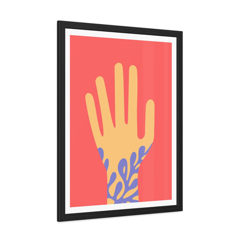 Stratica 2 - Vibrant Hand Art Framed Poster - Modern Decor for Home & Office