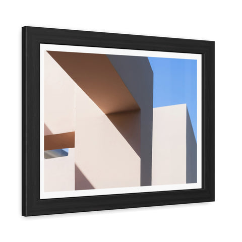 Light and Shadow - Modern Framed Poster – Abstract Architectural Design for Home Decor
