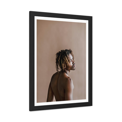 Male Portrait 3 - Elegant Framed Poster - Artistic Male Portrait for Modern Home Decor