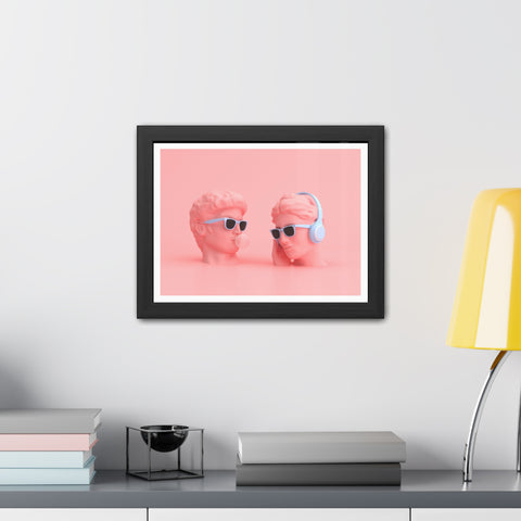 Popped - Trendy Framed Posters - Retro Vibes with Stylish Heads & Headphones