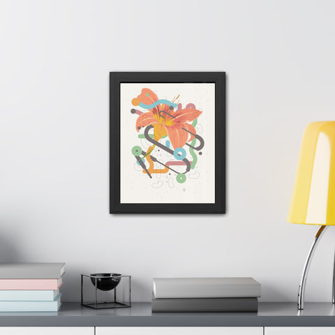 Lavish 4 - Vibrant Floral Art Framed Poster - Modern Home Decor