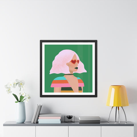 Day at the Opera - Vibrant Framed Poster - Retro Chic Wall Art for Trendsetters