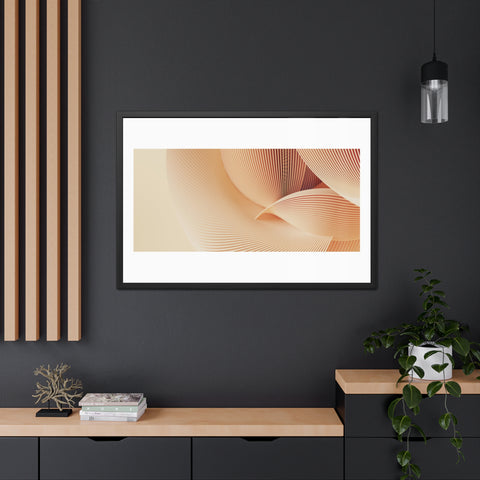 Creese - Elegant Framed Poster - Minimalist Wave Art for Home Decor