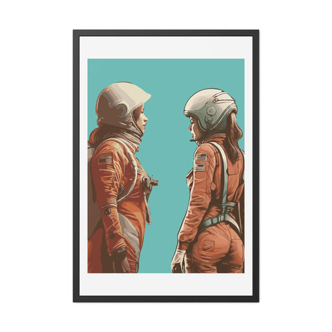 Astrum 4 - Astro Team Framed Poster - Inspirational Space Art for Home Decor