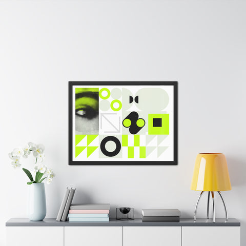 Modern Geometric Framed Poster Art – Eye-Catching Home Decor