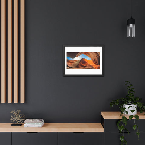 Rock Formation 2 - Desert Landscape Framed Poster - Stunning Canyon Art Decor for Home