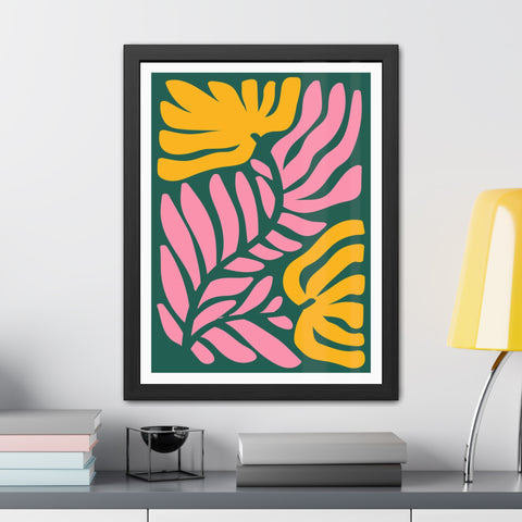 Natural Formation 8 - Tropical Floral Framed Poster - Modern Wall Art for Home Decor