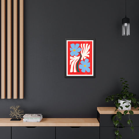Natural Formation 3 - Vibrant Floral Framed Poster - Modern Home Decor Art