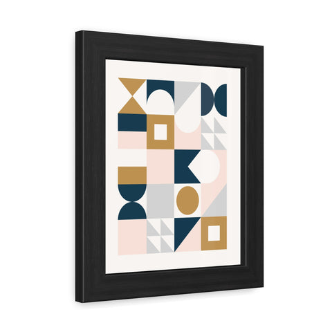 Crown 2 - Geometric Framed Poster Art for Modern Decor | Abstract Wall Art | Stylish Home Accent