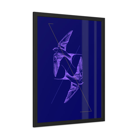 Wings 2 - Elegant Framed Bird Poster Art - Modern Decor for Nature Lovers