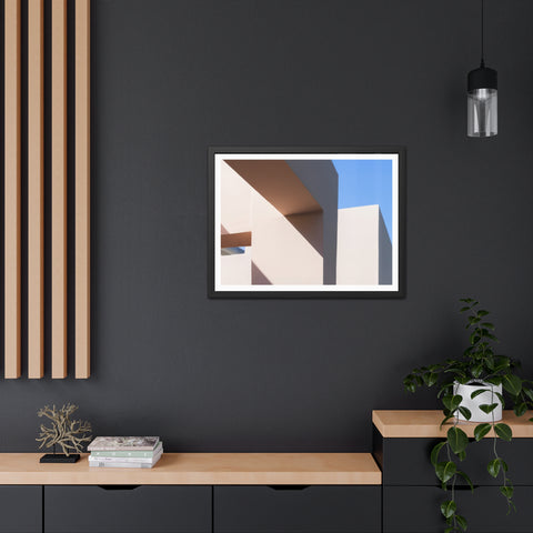 Light and Shadow - Modern Framed Poster – Abstract Architectural Design for Home Decor