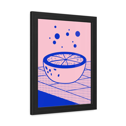 When life gives you lemons 7 - Modern Framed Poster - Vibrant Fruit Bowl Artwork for Home Decor