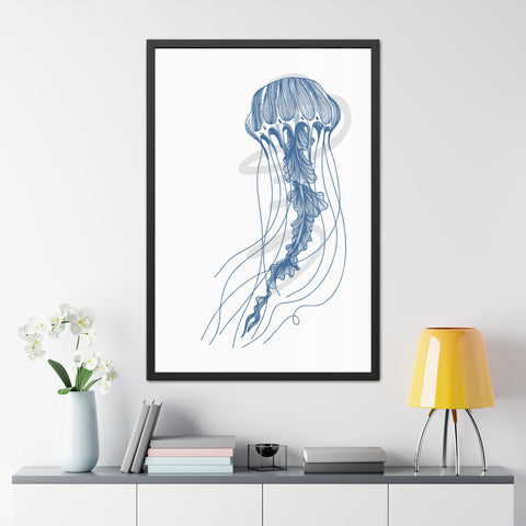 Marine Life 3 - Coastal Crab Framed Poster - Nautical Wall Art for Ocean Lovers, Beach Decor