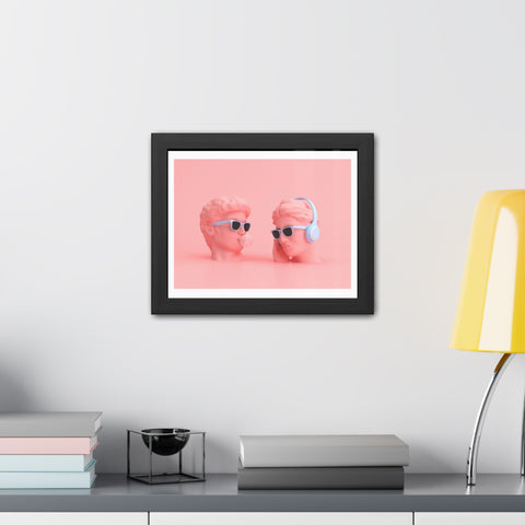 Popped - Trendy Framed Posters - Retro Vibes with Stylish Heads & Headphones