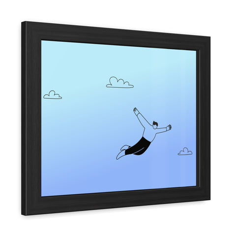 Falling for you - Dreamy Freedom Framed Poster - Inspirational Art for Home Decor