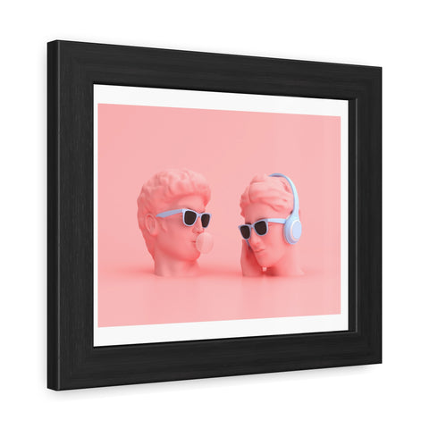 Popped - Trendy Framed Posters - Retro Vibes with Stylish Heads & Headphones