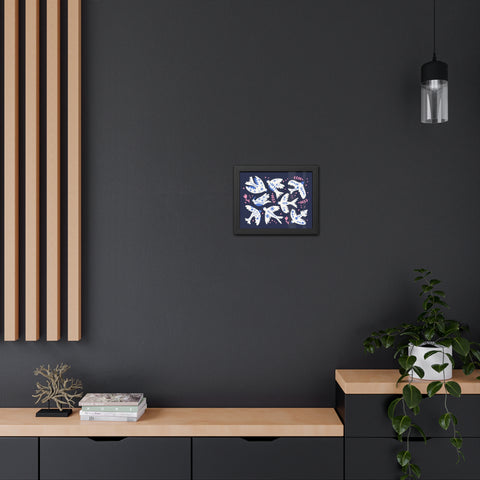 White Doves - Framed Print