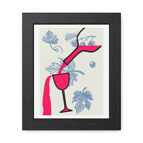 Wine Country 9 - Tropical Cocktail Framed Poster - Vibrant Wall Art for Home Decor