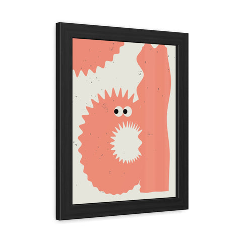 Lettermon d - Whimsical Framed Posters - Fun and Unique Wall Art for Playful Spaces
