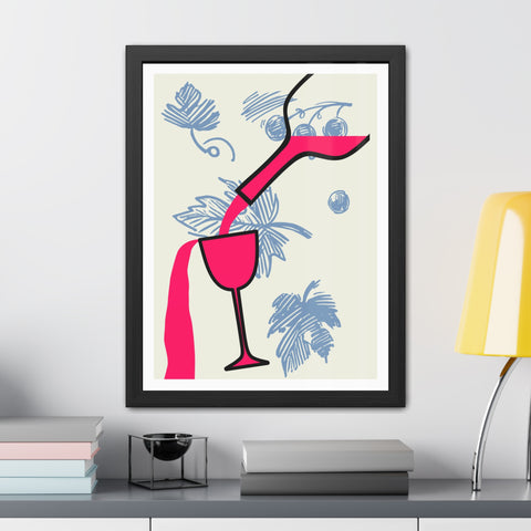 Wine Country 9 - Tropical Cocktail Framed Poster - Vibrant Wall Art for Home Decor