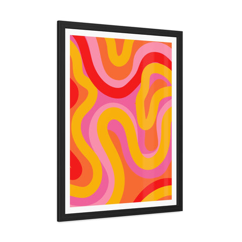 Natural Formation 5 - Vibrant Abstract Framed Poster - Funky Wall Art for Home Decor