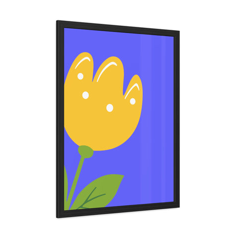 Childrana 5 - Bright Yellow Flower Framed Poster - Cheerful Home Decor for Spring Celebrations