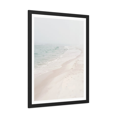 Silent Beach - Serene Coastal Framed Poster | Beach Wall Art Decor for Home & Office