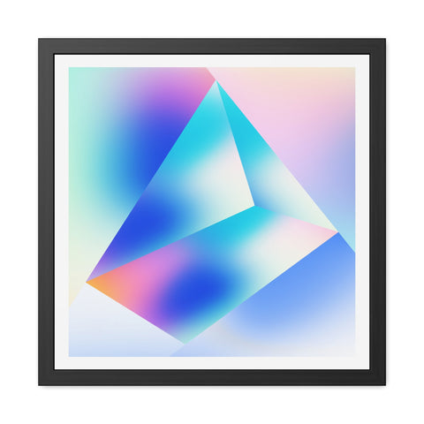 Prisma 2 - Abstract Crystal Framed Poster - Modern Wall Art for Home Decor