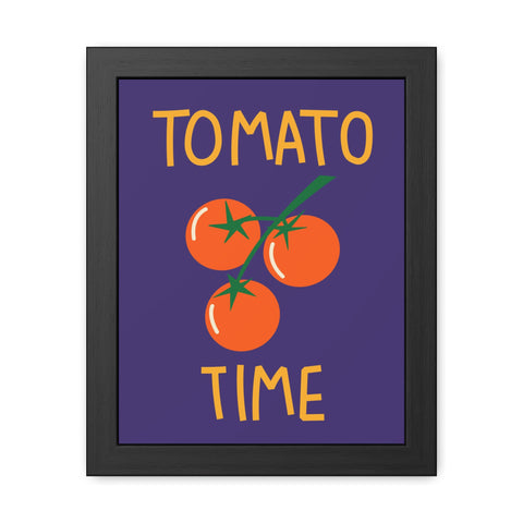 Tomato Time Framed Poster - Bright and Playful Kitchen Decor