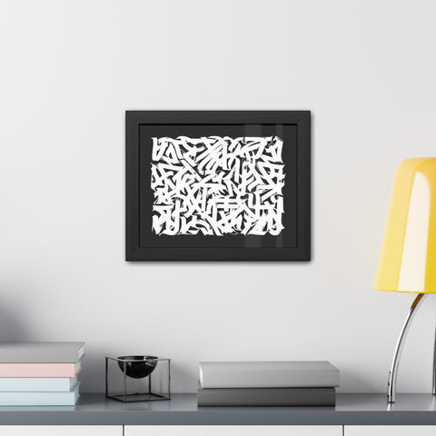 Smith 2 - Abstract Art Framed Poster – Modern Black and White Wall Decor for Home & Office