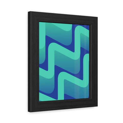 Abstractica 3 - Abstract Waves Framed Poster | Modern Home Decor | Vibrant Wall Art