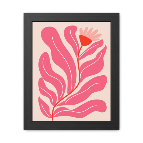 Marinda 6 - Vibrant Floral Framed Poster - Modern Wall Art Decor