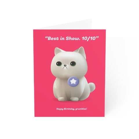 Happy Birthday Grumbles (Best in show) - Greeting Card