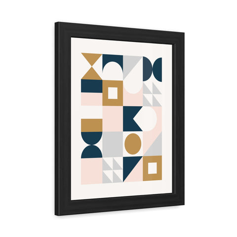 Crown 2 - Geometric Framed Poster Art for Modern Decor | Abstract Wall Art | Stylish Home Accent