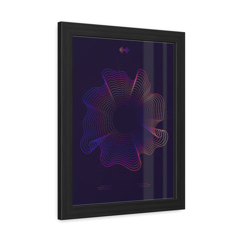 Sound Nova 2 - Vibrant Abstract Wave Framed Poster - Modern Wall Art for Music Lovers